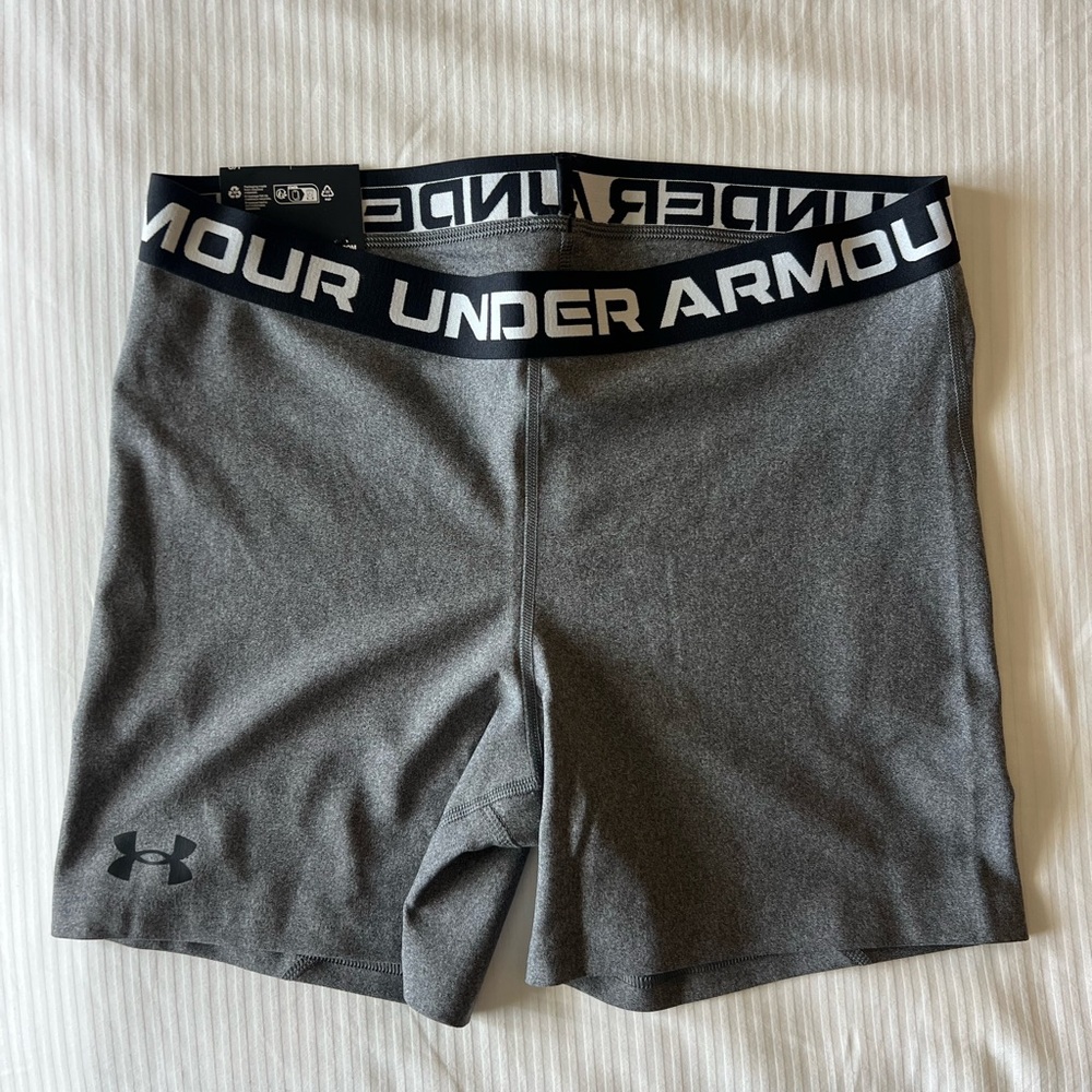 NWT Under Armour Women’s Black and Gray Compression Shorts